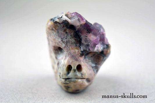 Cobalt Calcite Skull