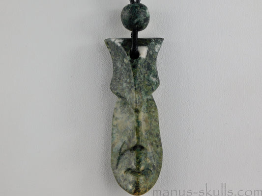 Preseli Bluestone Tribal Pendant with PBS slide bead. (#30)