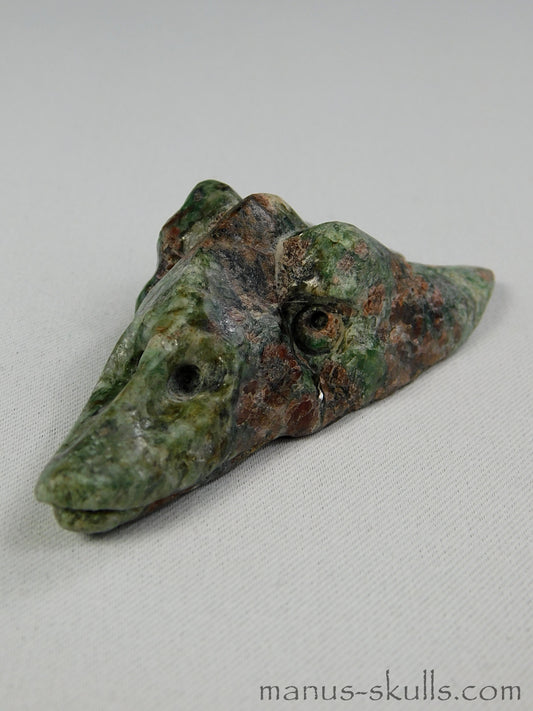 Eclogite with Garnet Bird Skull Dragon