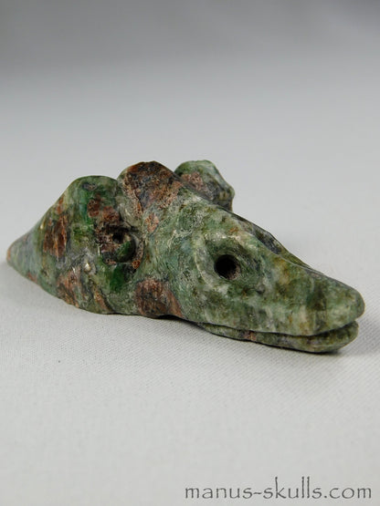 Eclogite with Garnet Bird Skull Dragon