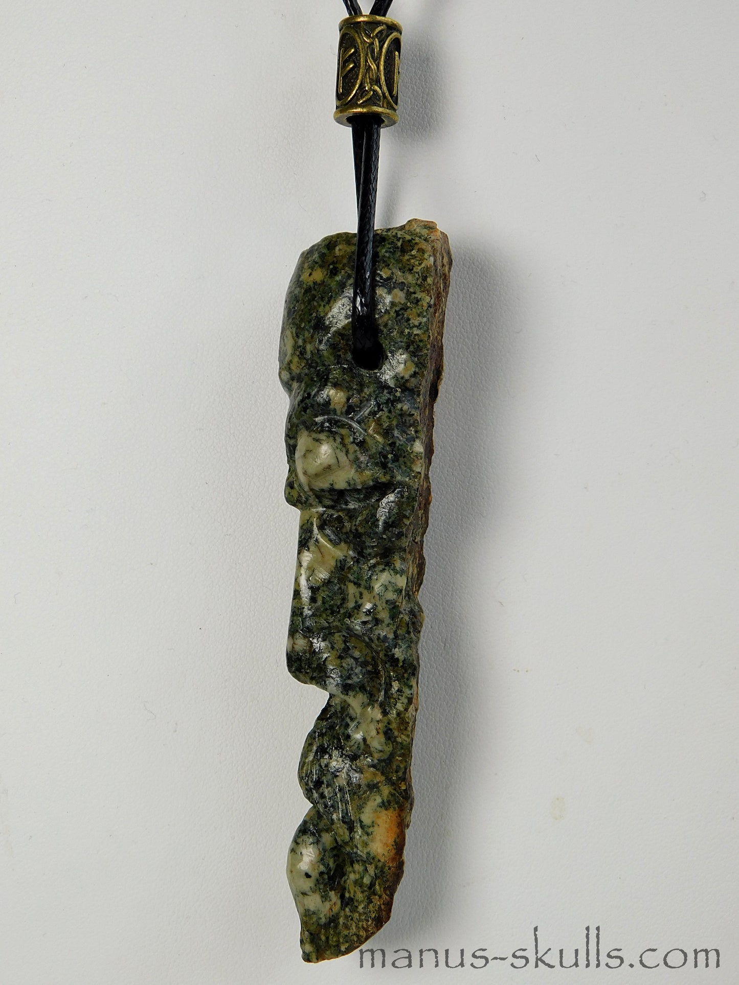 Preseli Bluestone Tribal Pendant with Rune Slidebead