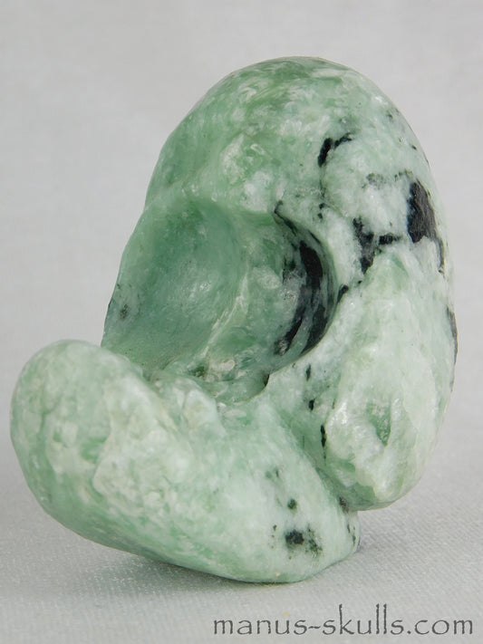 Green Steatite Evolian Skull #10