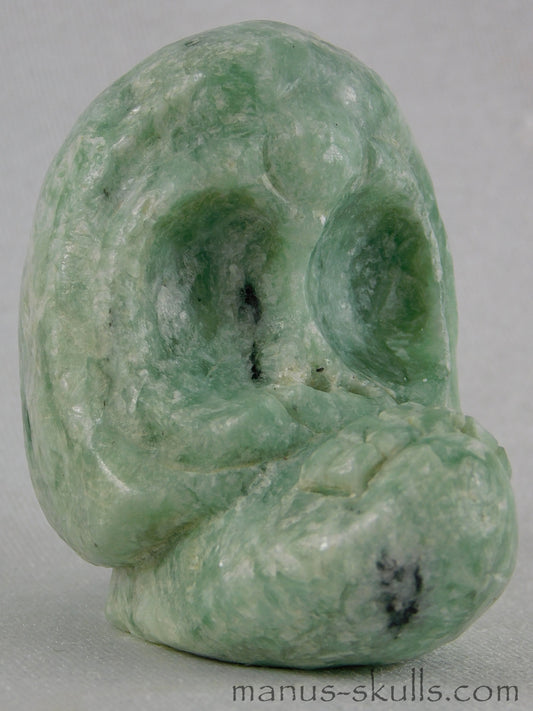 Green Steatite Evolian Skull #17