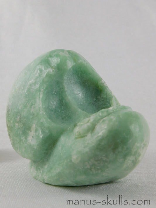 Green Steatite Evolian Skull #18