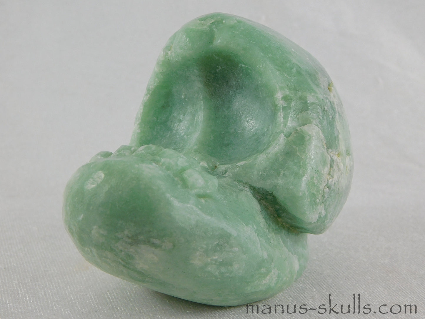 Green Steatite Evolian Skull #18
