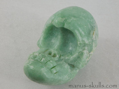 Green Steatite Evolian Skull #18