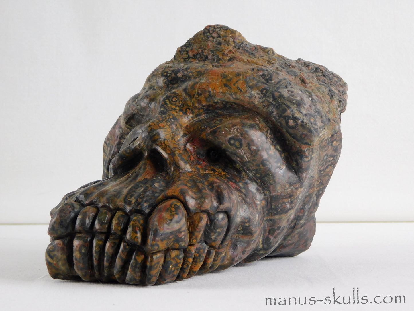 Leopard Skin Jasper Skull