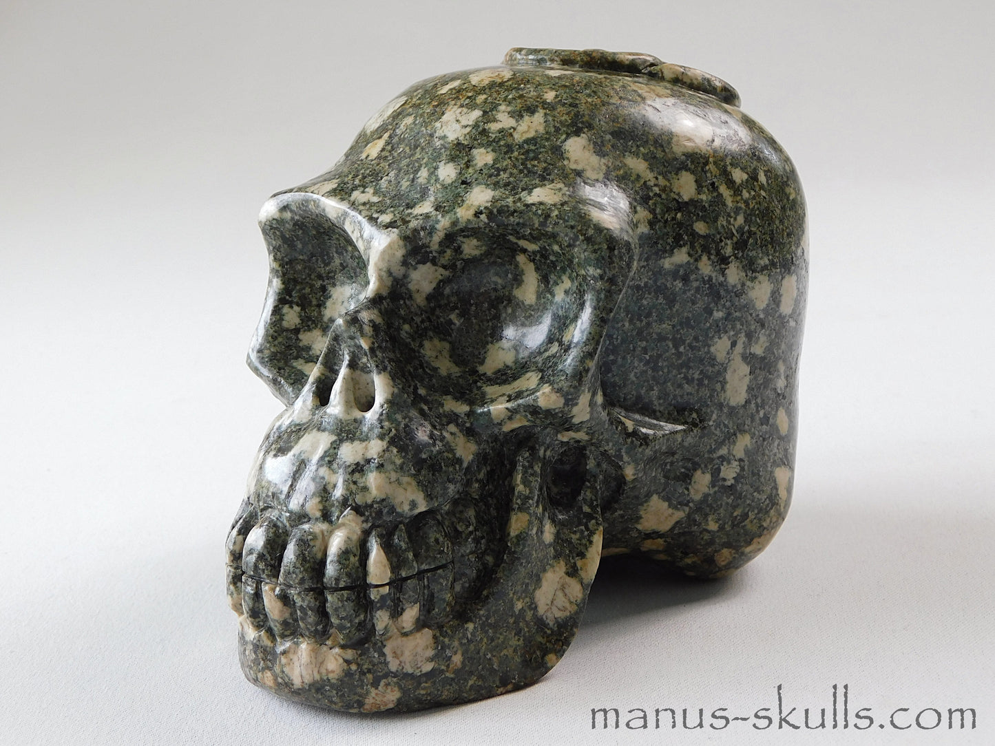 Large Preseli Bluestone Skull Celtic Knot