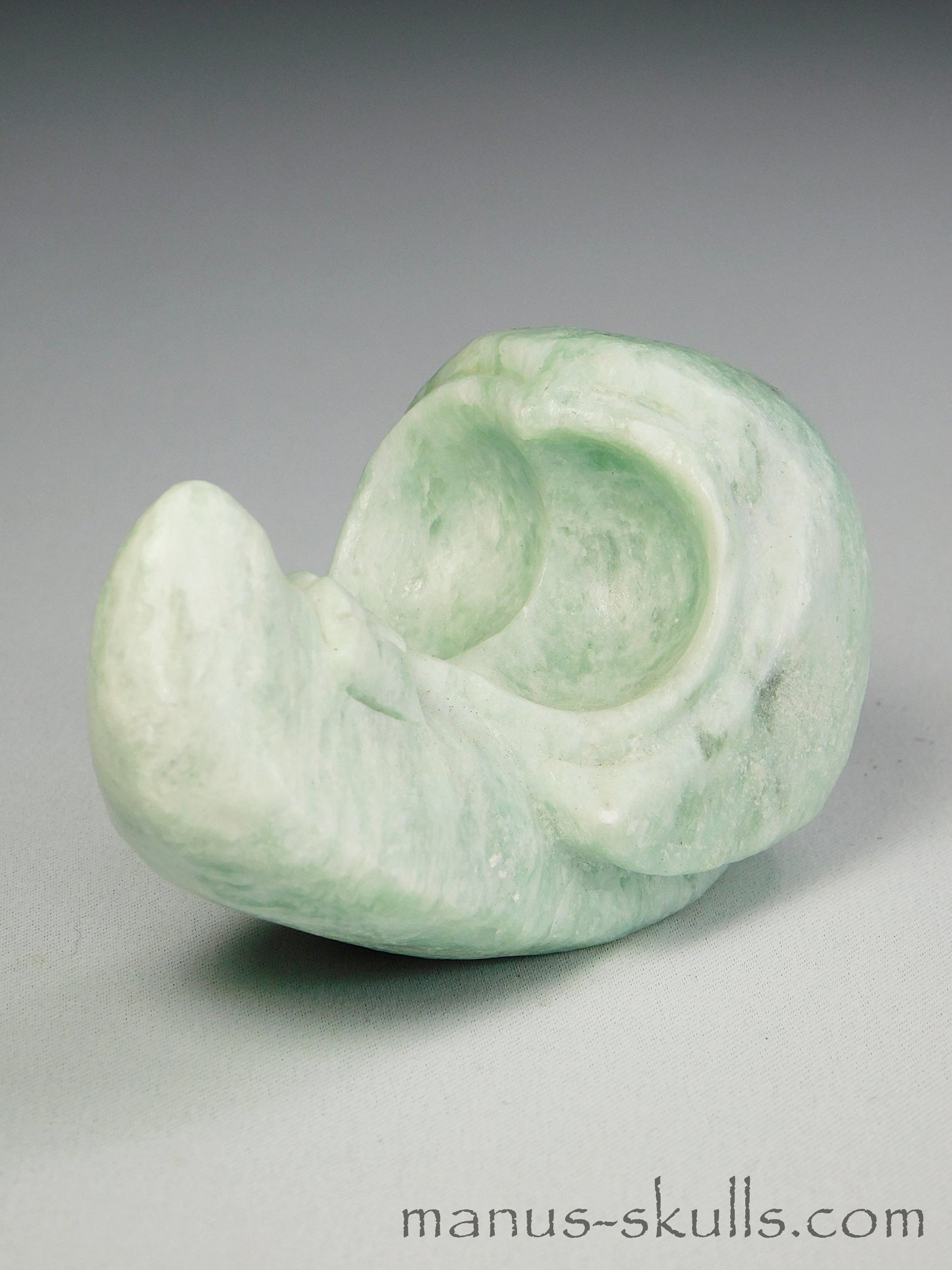 Green Steatite Evolian Skull #28