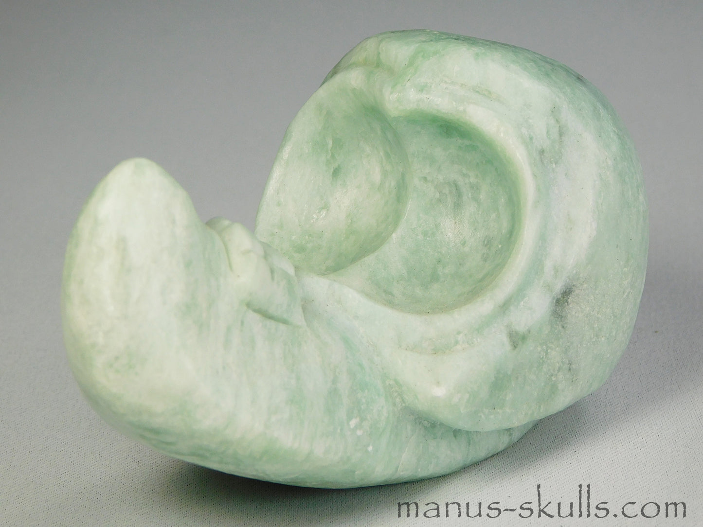 Green Steatite Evolian Skull #28