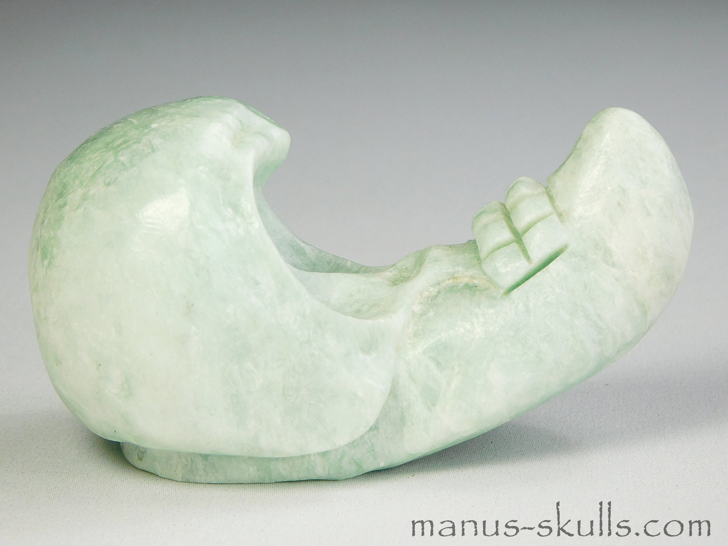 Green Steatite Evolian Skull #28