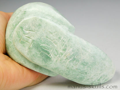 Green Steatite Evolian Skull #28