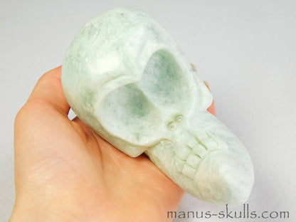 Green Steatite Evolian Skull #28