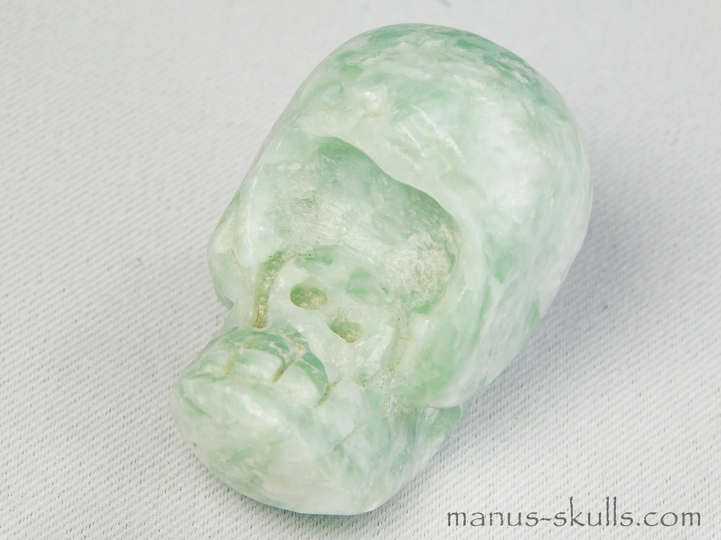 Green Steatite Evolian Skull #26