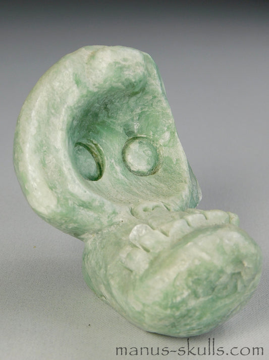 Green Steatite Evolian Skull #31