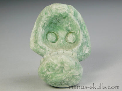 Green Steatite Evolian Skull #31