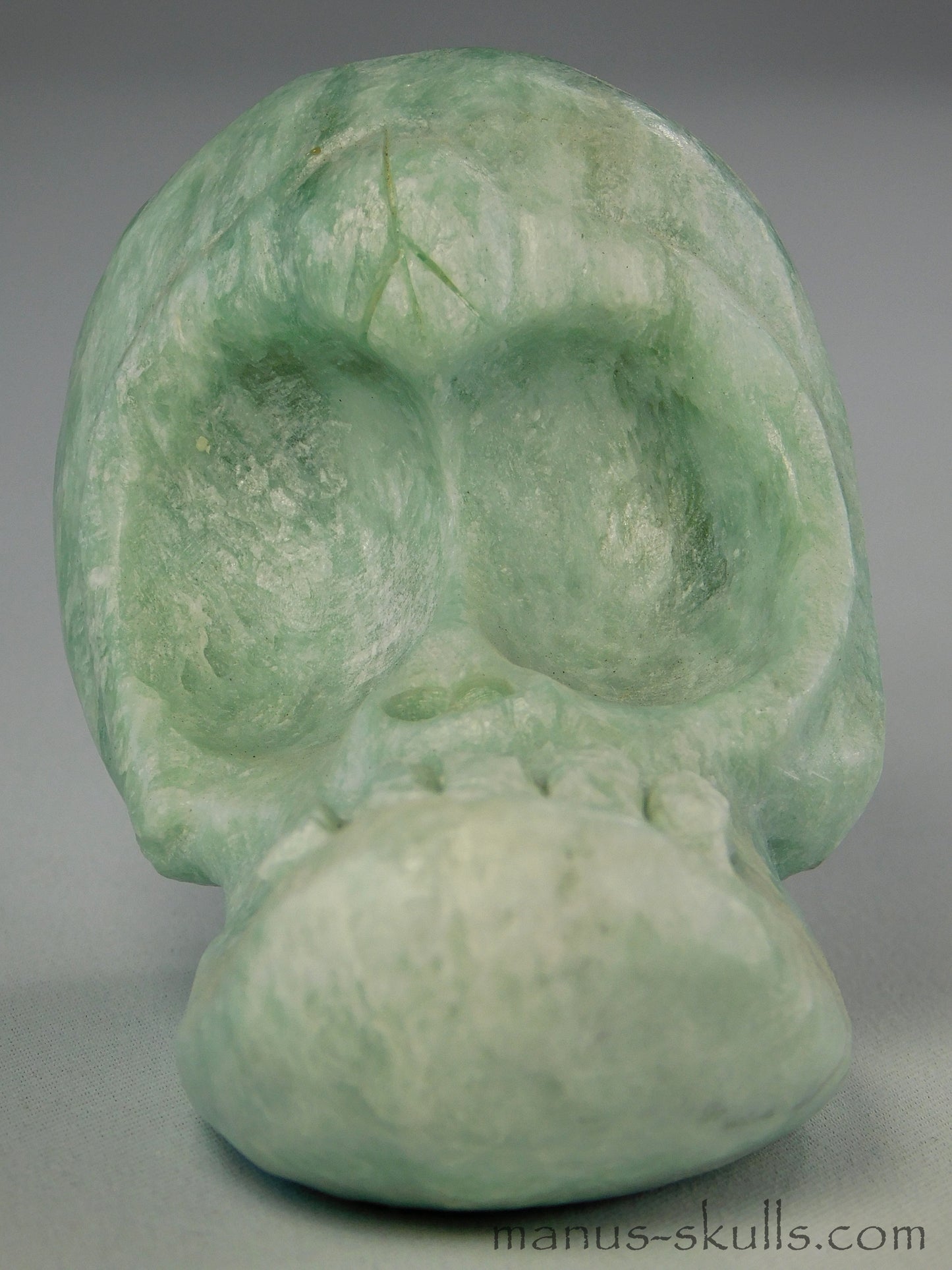 Green Steatite Evolian Skull #46
