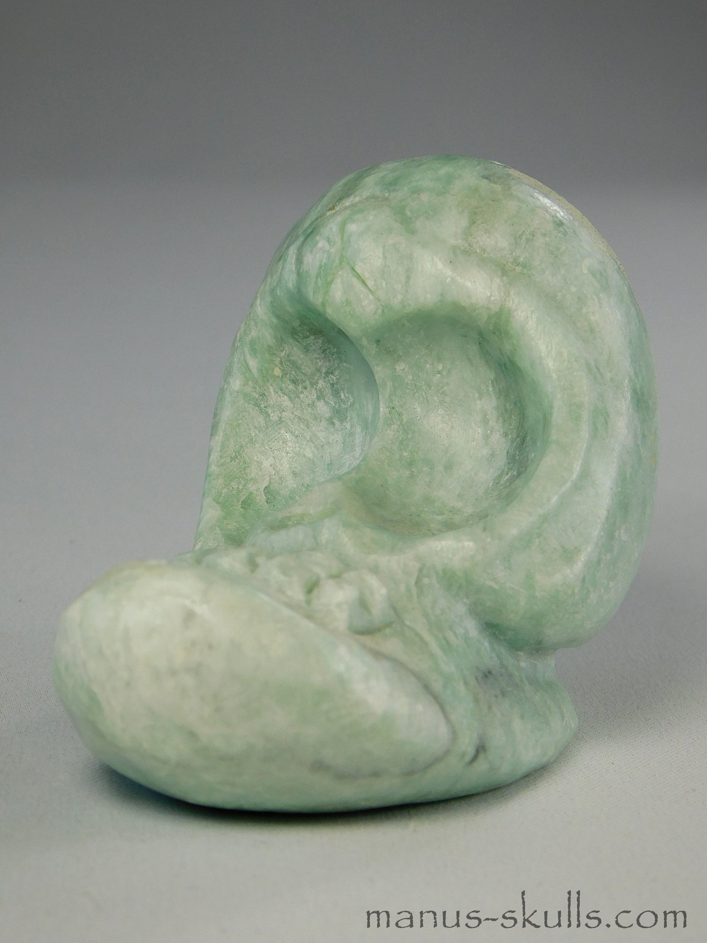 Green Steatite Evolian Skull #46