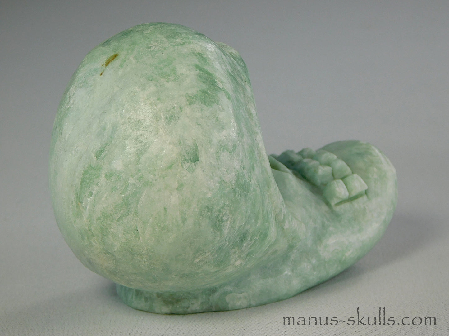 Green Steatite Evolian Skull #46