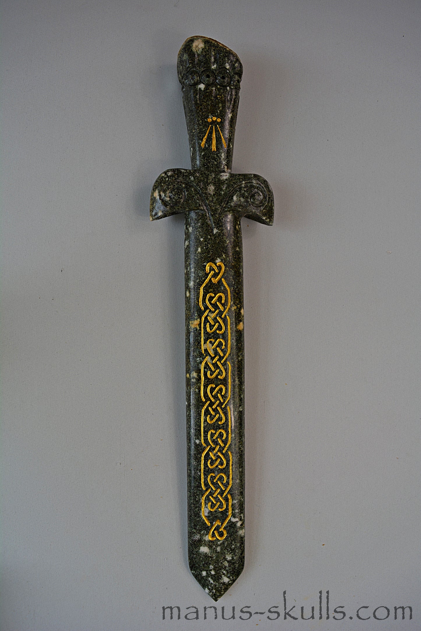 Large Preseli Bluestone Sword with Celtic symbols