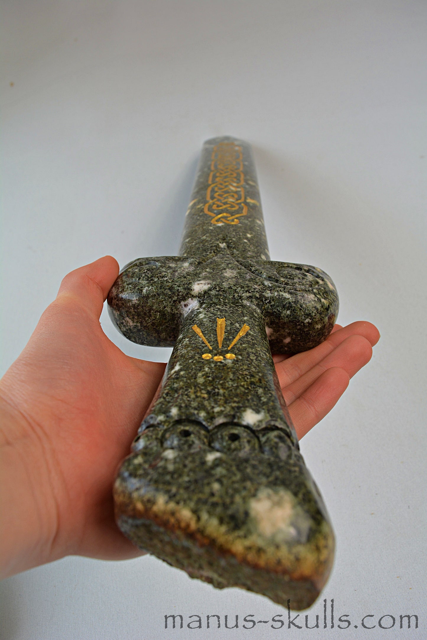 Large Preseli Bluestone Sword with Celtic symbols