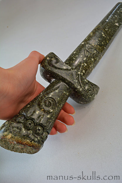 Large Preseli Bluestone Sword with Celtic symbols