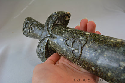 Large Preseli Bluestone Sword with Celtic symbols