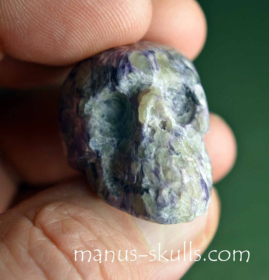 Charoite Skull