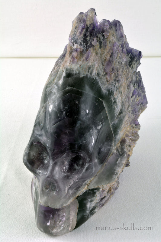 Elestial Amethyst Skull