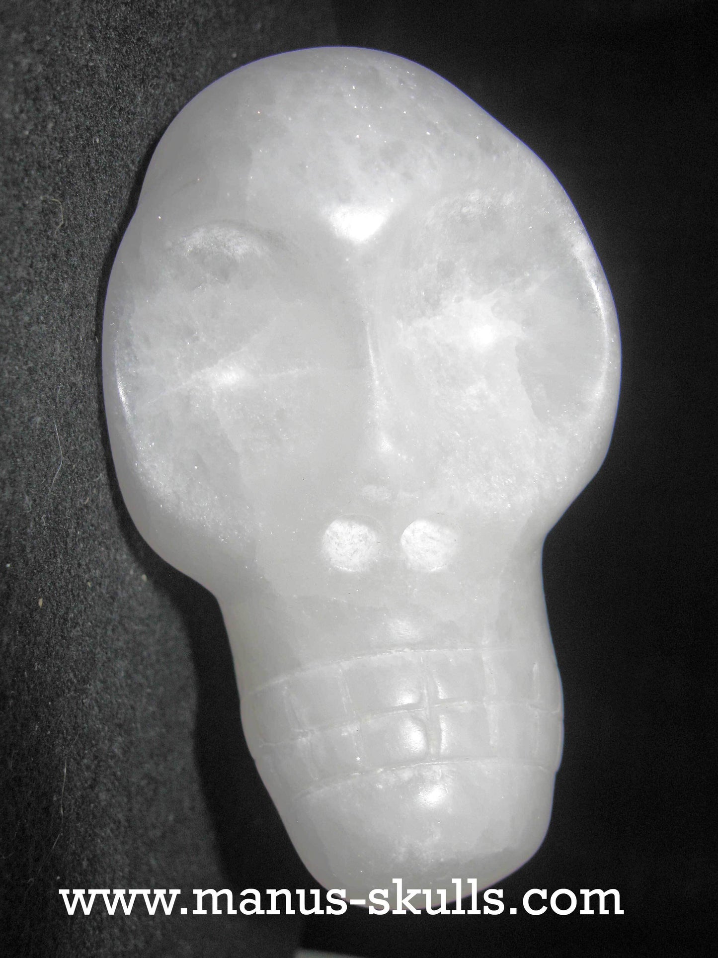 White Selenite Skull