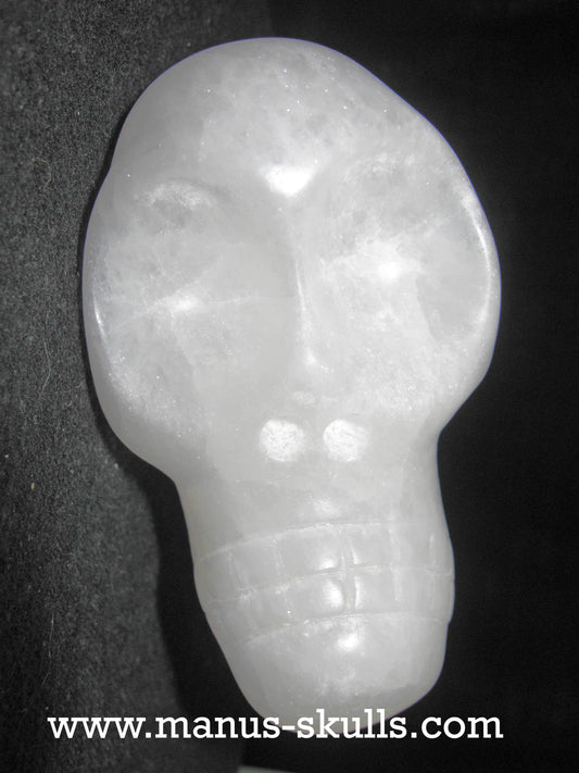 White Selenite Skull