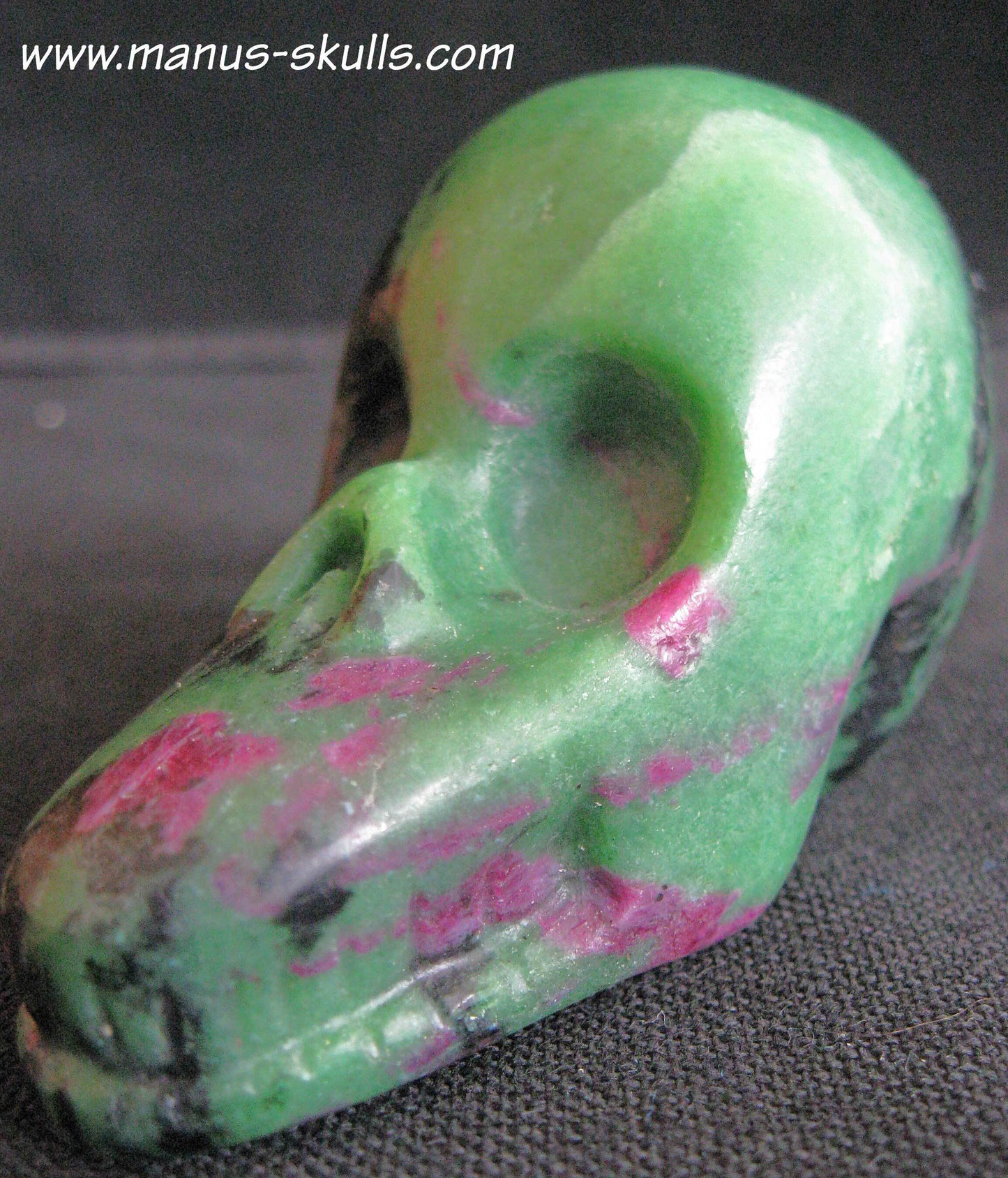 Ruby in Zoisite Skull