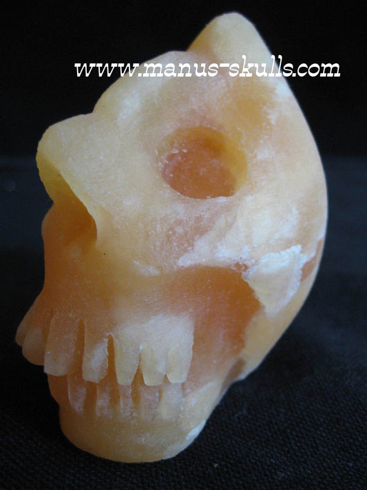 Yellow Calcite Skull