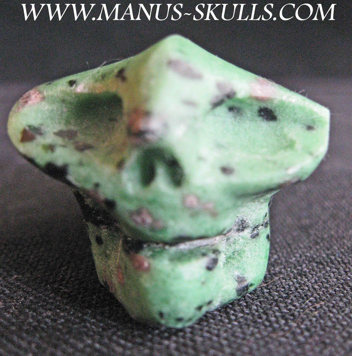 Ruby in Zoisite Alien Skull