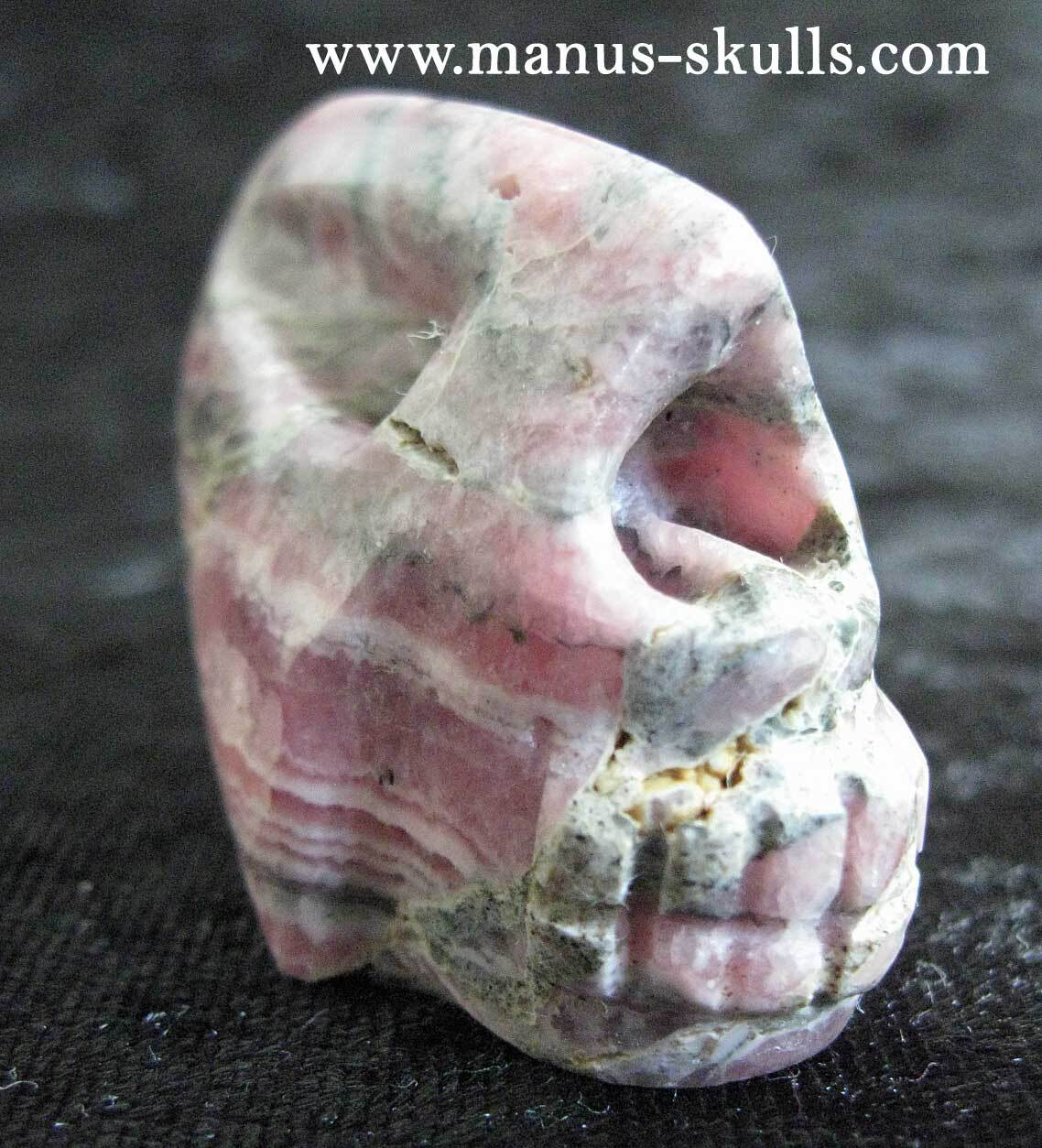 Rhodochrosite Skull