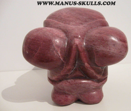 Thulite Alien Skull