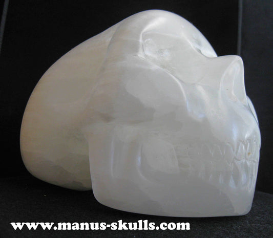 White Selenite Skull