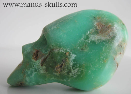 Chrysoprase Skull