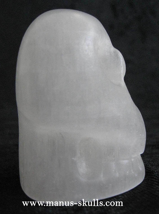 White Selenite Skull