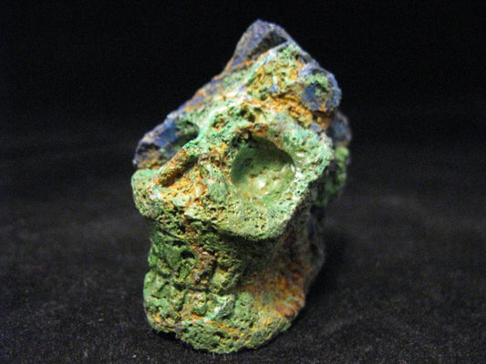 Azurite Malachite Skull