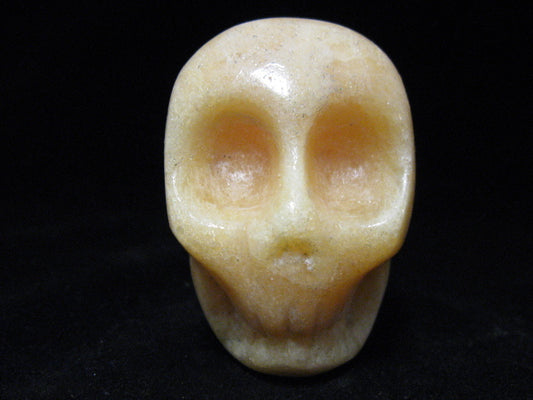 Yellow Calcite Skull