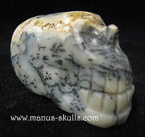 Moss Agate Skull