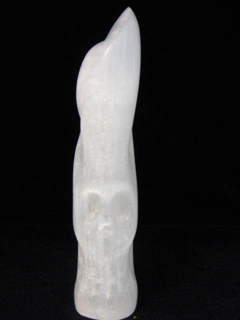 White Selenite Skull