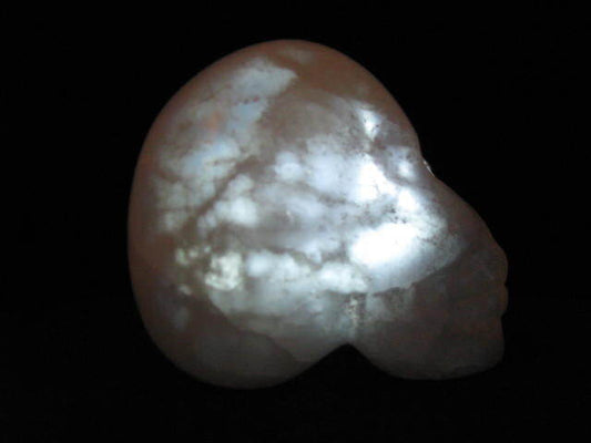 White Selenite Skull