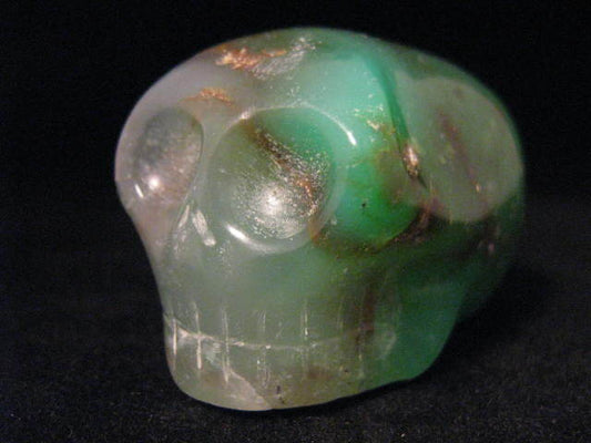 Chrysoprase Skull