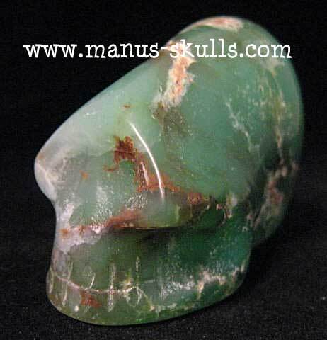 Chrysoprase Skull