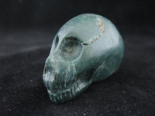 Green Jasper Skull