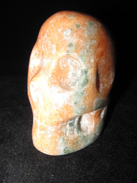 Orange Calcite Skull