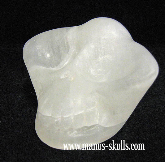 White Selenite Skull