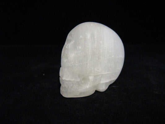 White Selenite Skull